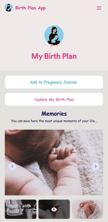 Birth Plan App Template