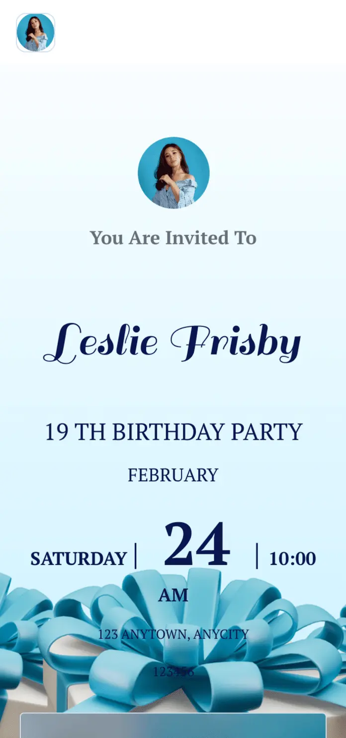 Birthday Invitation App