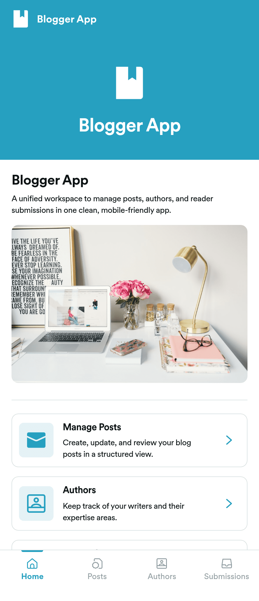 Blogger App Template | Jotform