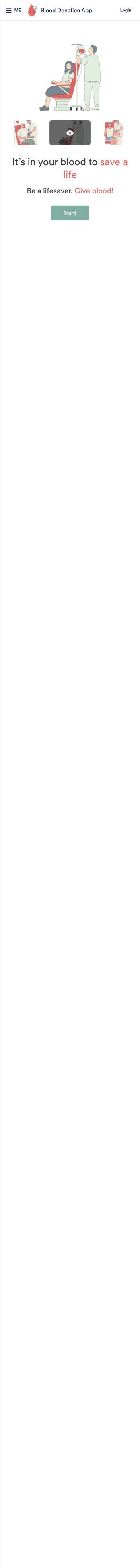 Blood Donation App Template