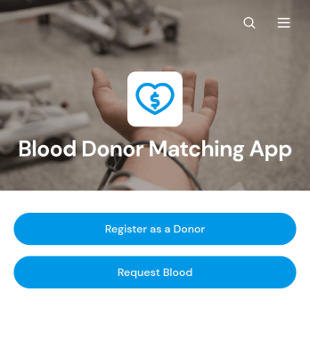 Blood Donor Matching App Template