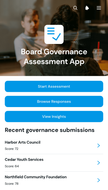 Board Governance Assessment App Template