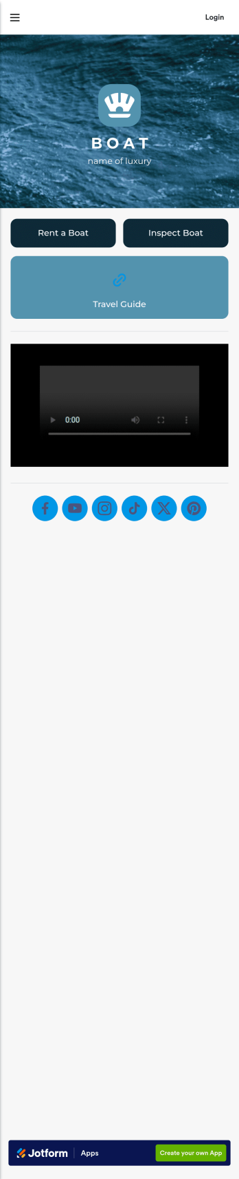 Boat Rental App Template
