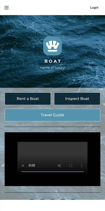 Boat Rental App Template