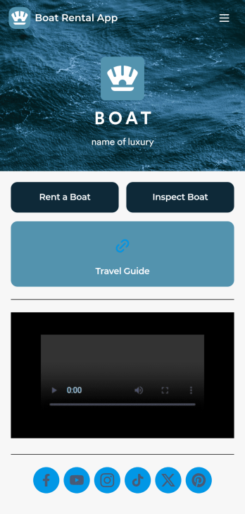 Boat Rental App Template