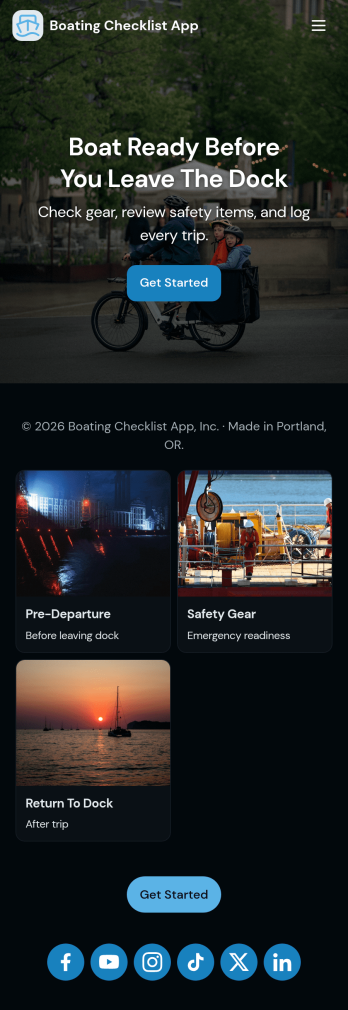 Boating Checklist App Template