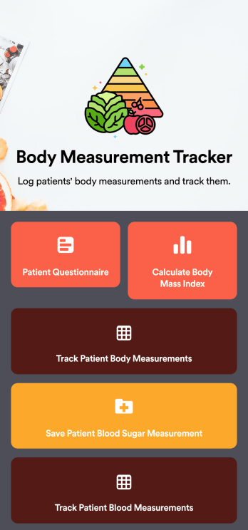 Body Measurement Tracker App Template