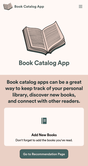 Book Catalog App Template