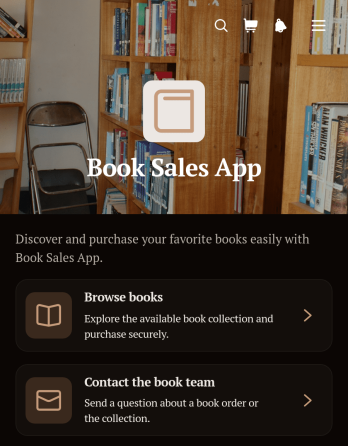 Book Sales App Template