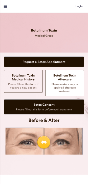 Botox App Template