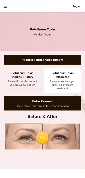 Botox App Template