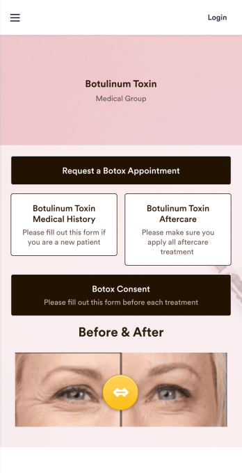 Botox App Template