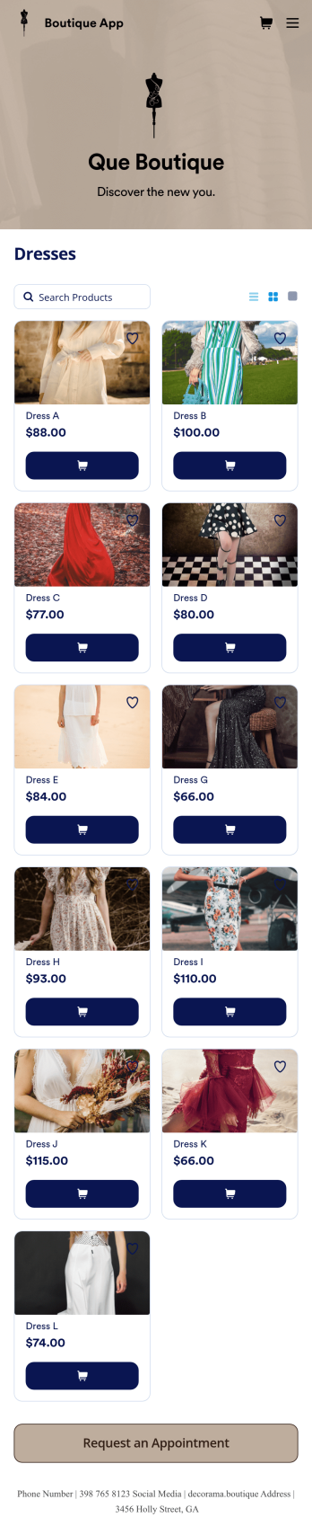 Boutique App Template