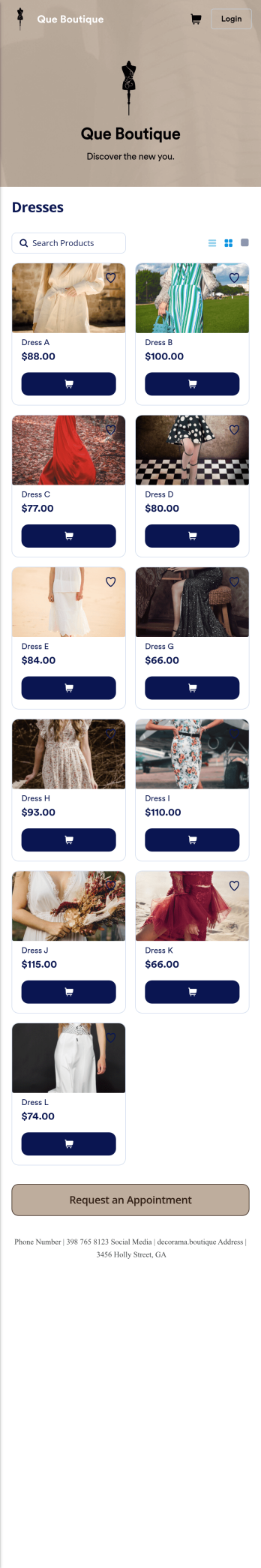 Boutique App Template