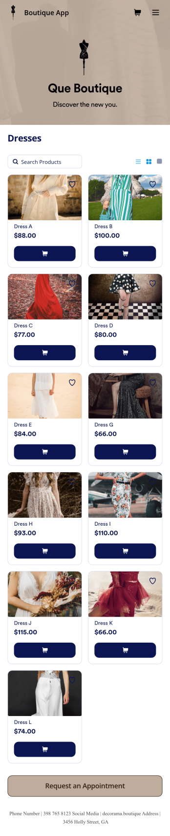 Boutique App Template