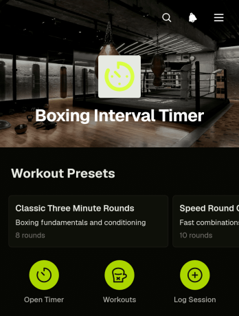 Boxing Interval Timer App Template