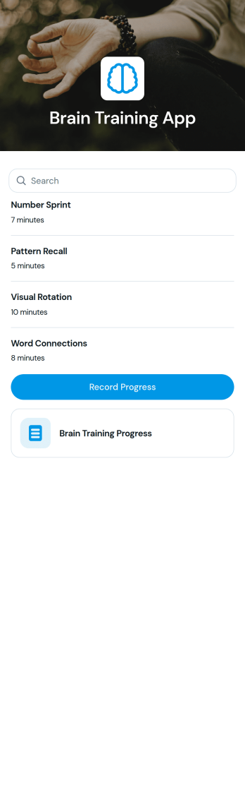 Brain Training App Template