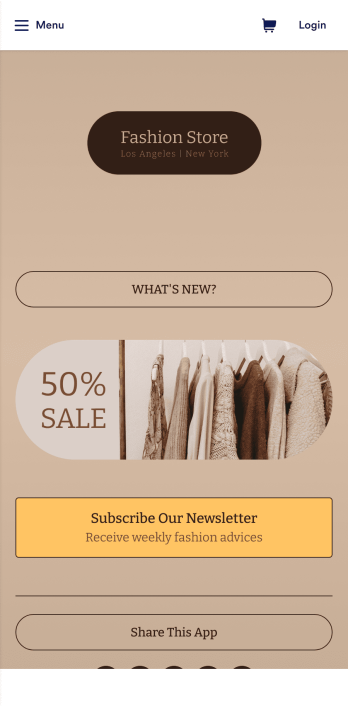 Brand Instagram Bio Link App Template