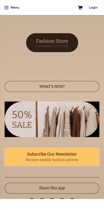 Brand Instagram Bio Link App Template