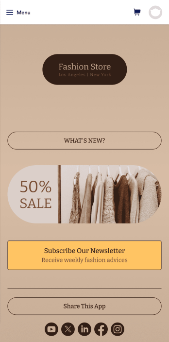 Brand Instagram Bio Link App Template