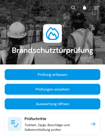 Brandschutztür-Prüf-App
