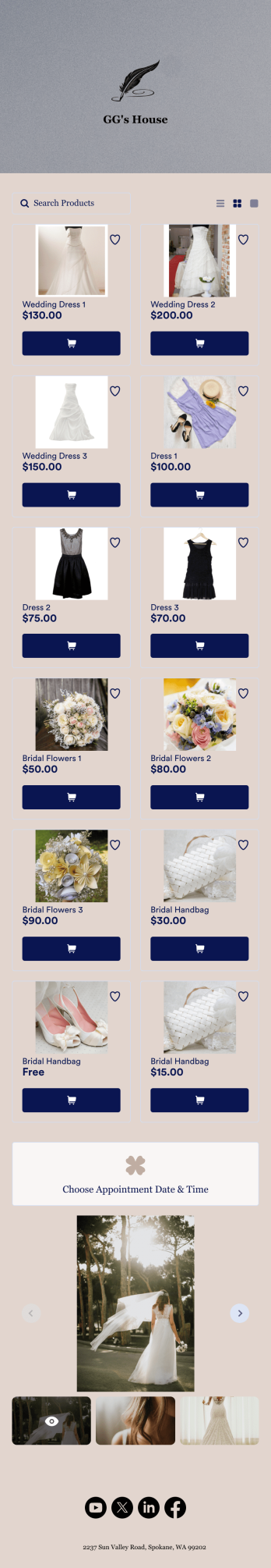 Bridal Store App Template