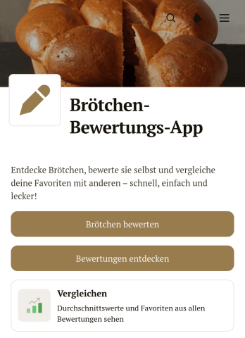 Brötchen-Bewertungs-App
