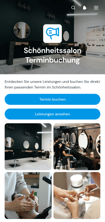 Buchungs-App für Schönheitssalons