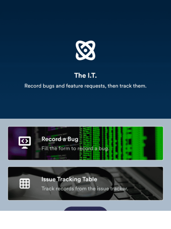 Bug Tracker App Template