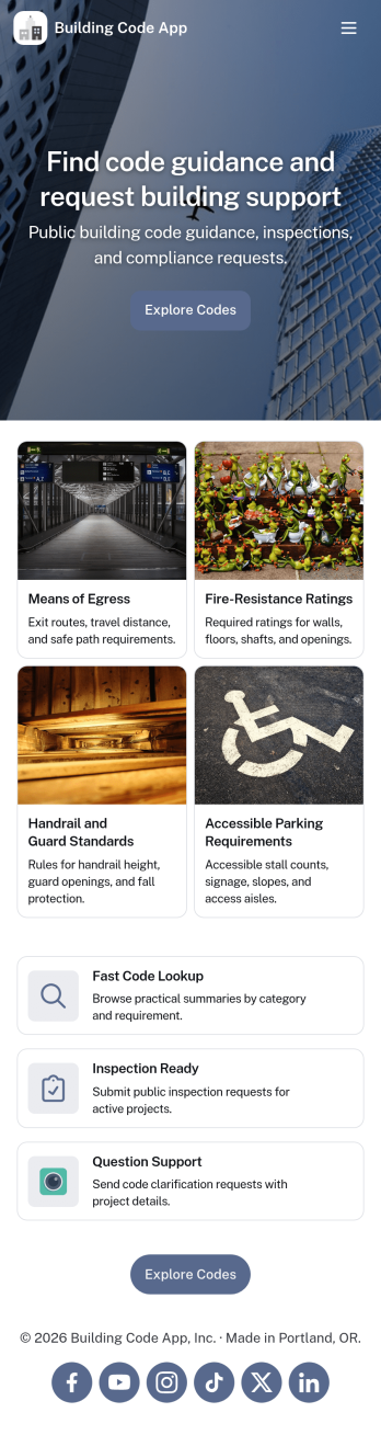 Building Code App Template