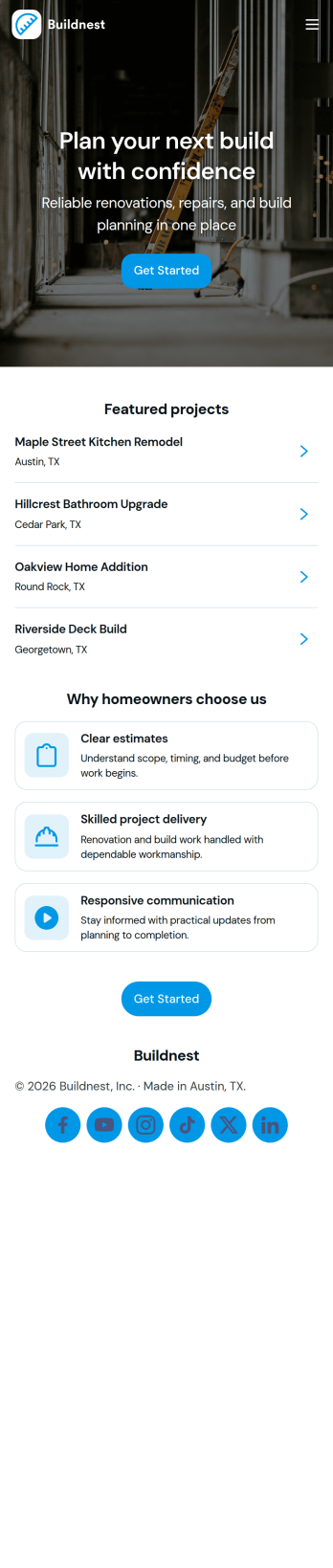 Building Contractor App Template