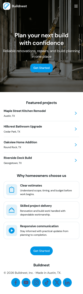 Building Contractor App Template