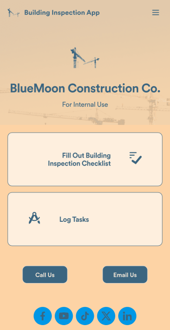 Building Inspection App Template