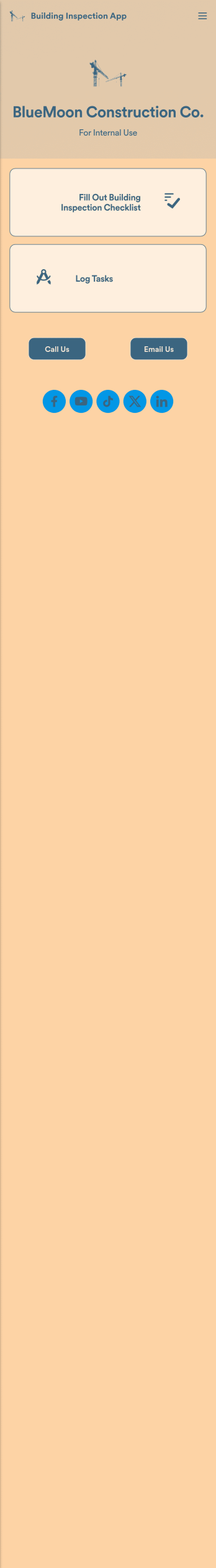 Building Inspection App Template