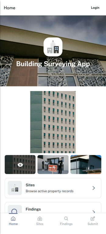 Building Surveying App Template