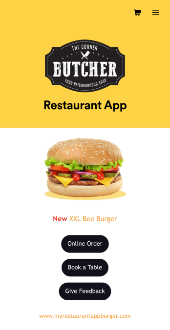 Burger Restaurant App Template