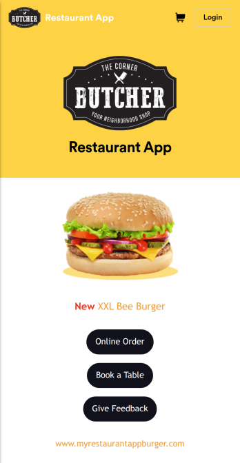 Burger Restaurant App Template