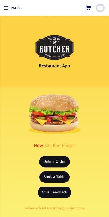 Burger Restaurant App Template