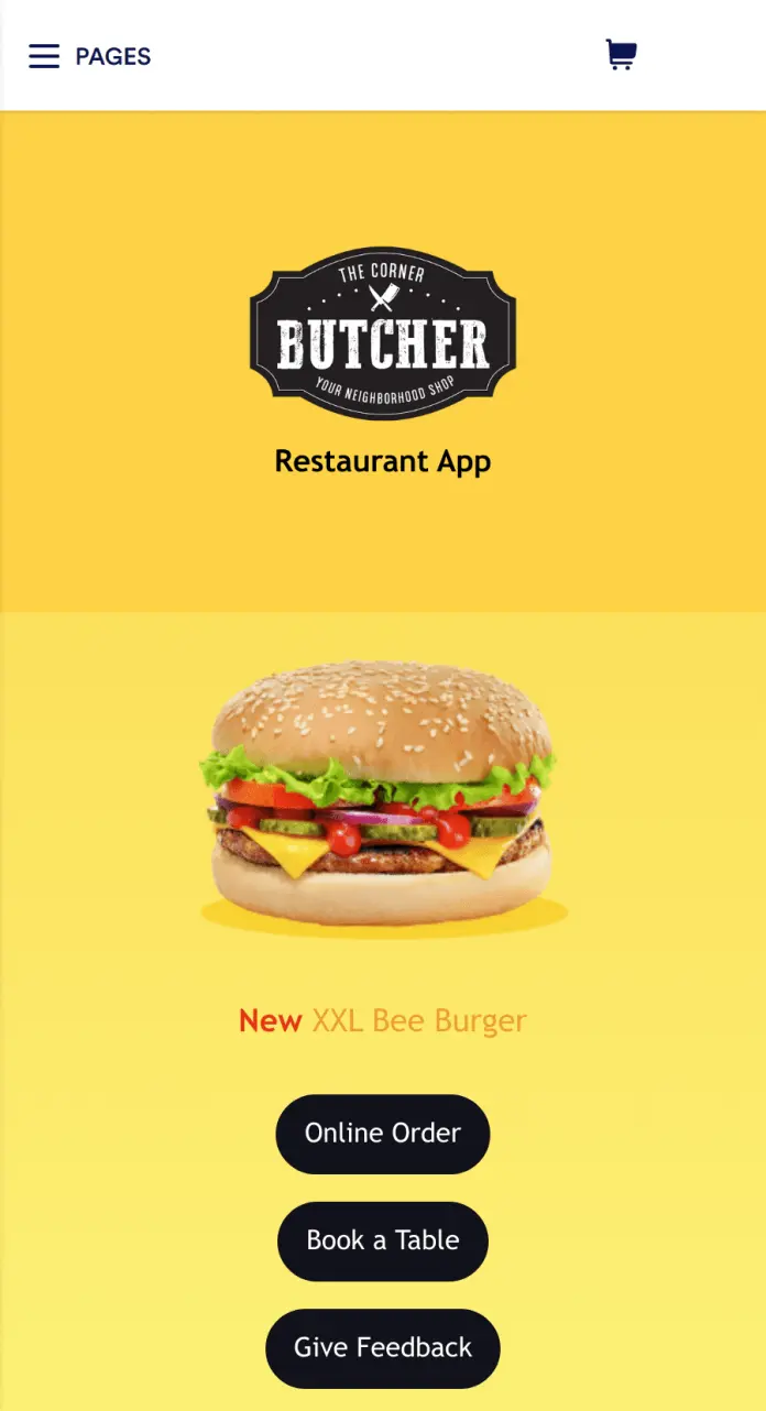 Burger Restaurant App