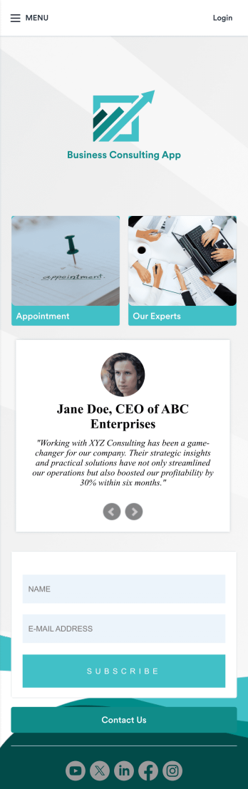 Business Consulting App Template