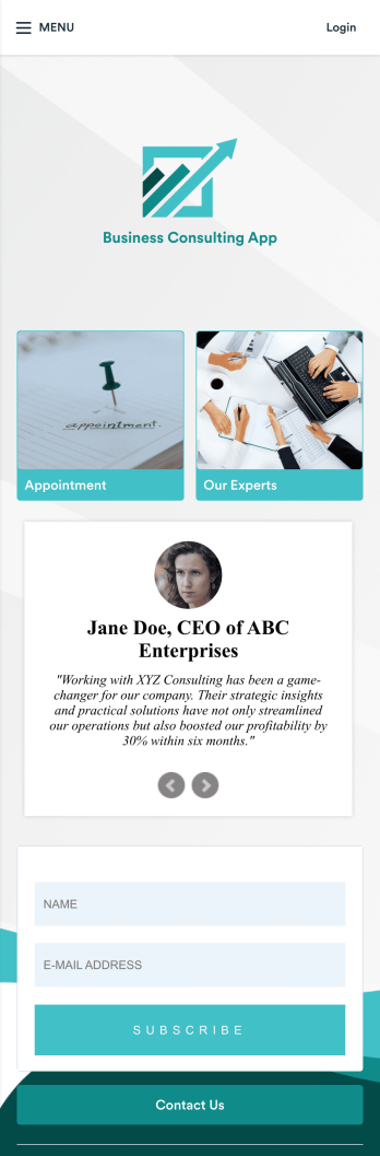 Business Consulting App Template