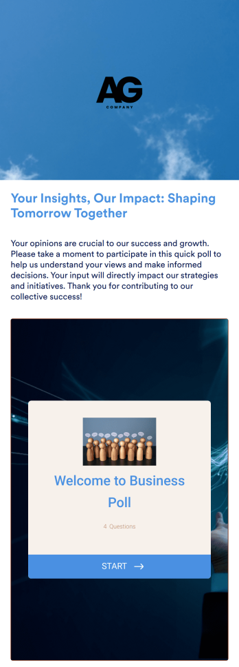 Business Poll App Template