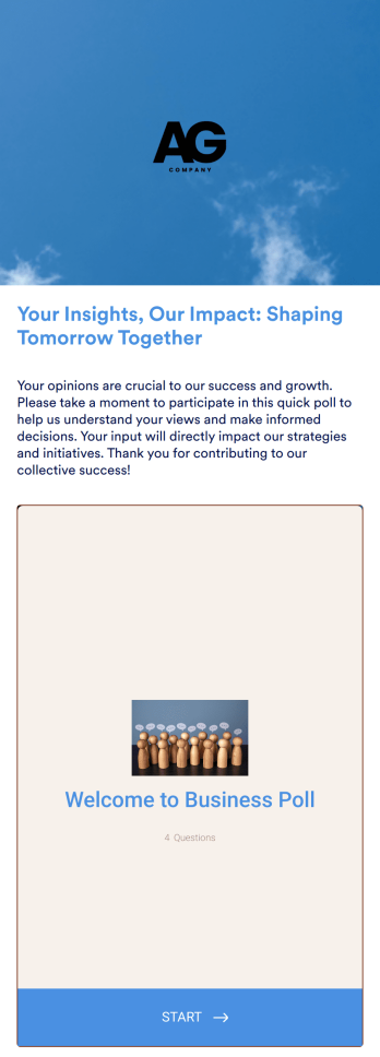 Business Poll App Template