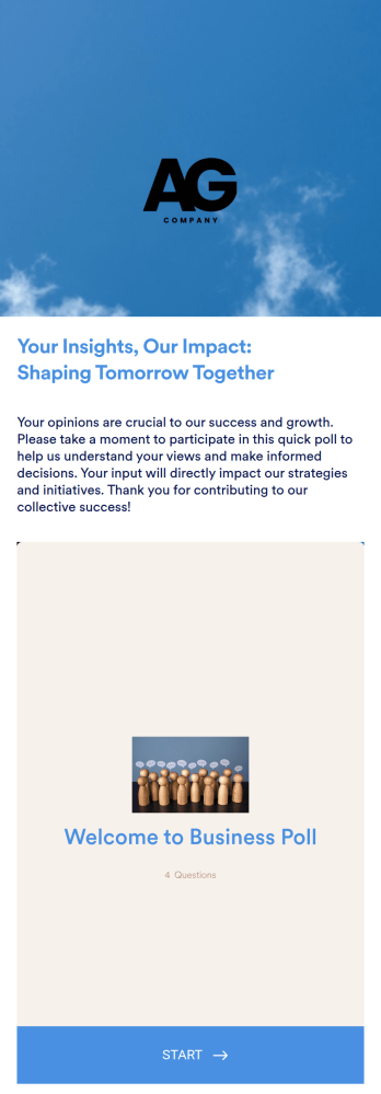 Business Poll App Template