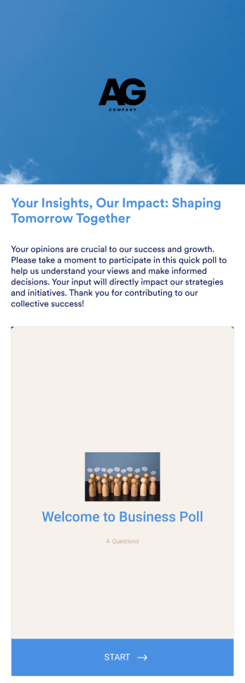 Business Poll App Template