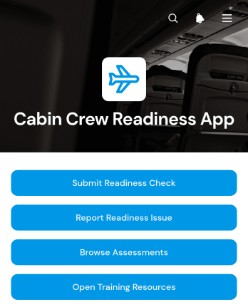 Cabin Crew Readiness App Template