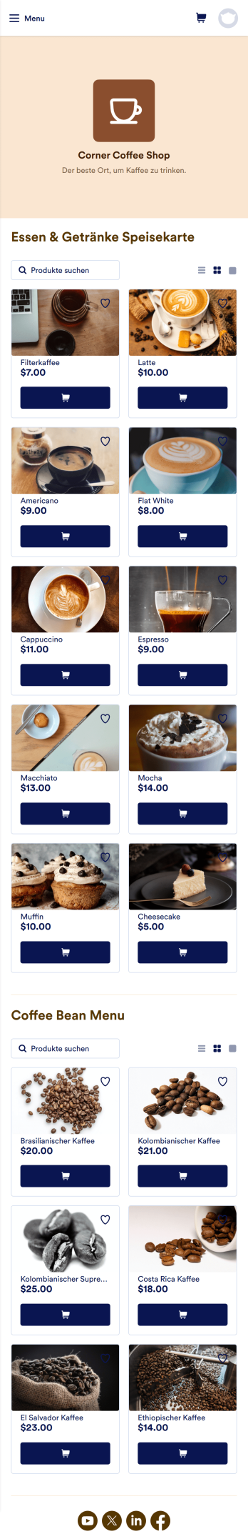 Café App Template