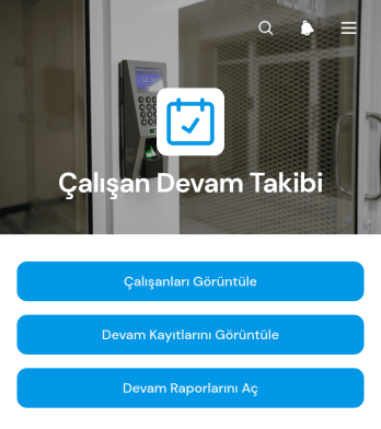 Çalışan Devam Takip Uygulama Șablonu