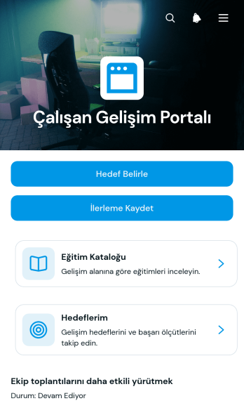 Çalışan Gelişim Portalı Uygulama Șablonu