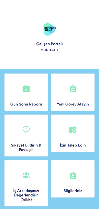 Çalışan Portalı Uygulama Șablonu